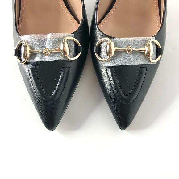 NIB Gucci Horsebit Slingback 100mm Pointed Toe Pumps 39 - Picture 7 of 10